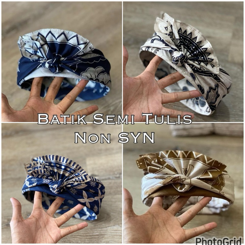 Udeng Batik Semi Tulis non SYN Asli Jadi / Setengah Jadi Rimpit / Rimpit MP ( meudengpangus ) & Man 