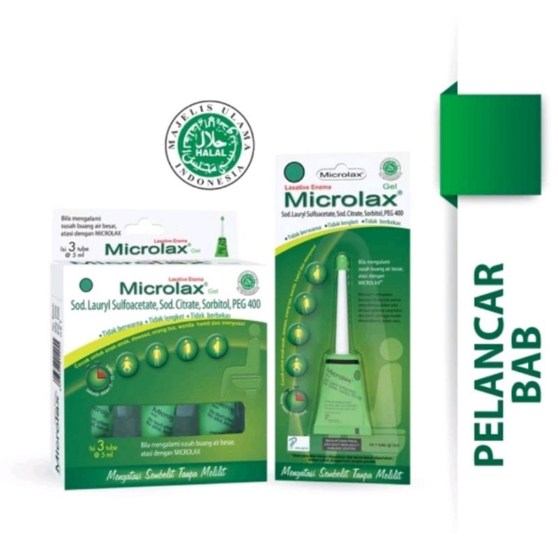 Microlax gel supp isi 3 supp dan 1 supp ,untuk melancarkan Bab.