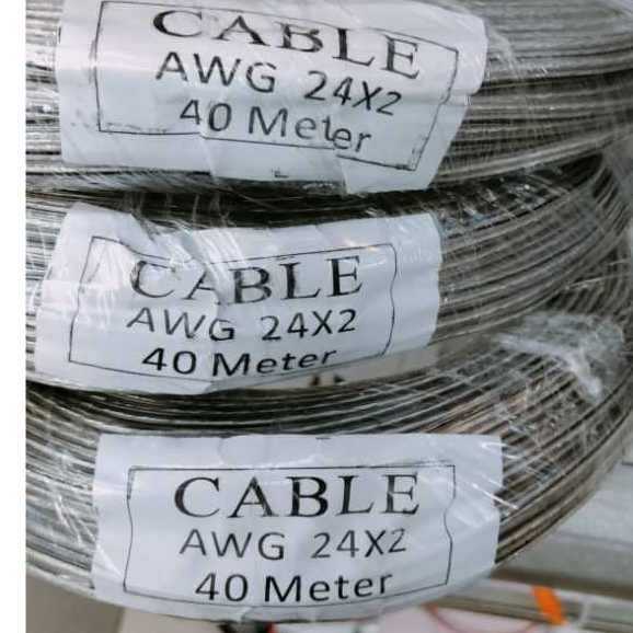 KABEL AWG 24X2 TRANSPARAN ECERAN KABEL AWG 24 TRANSPARAN