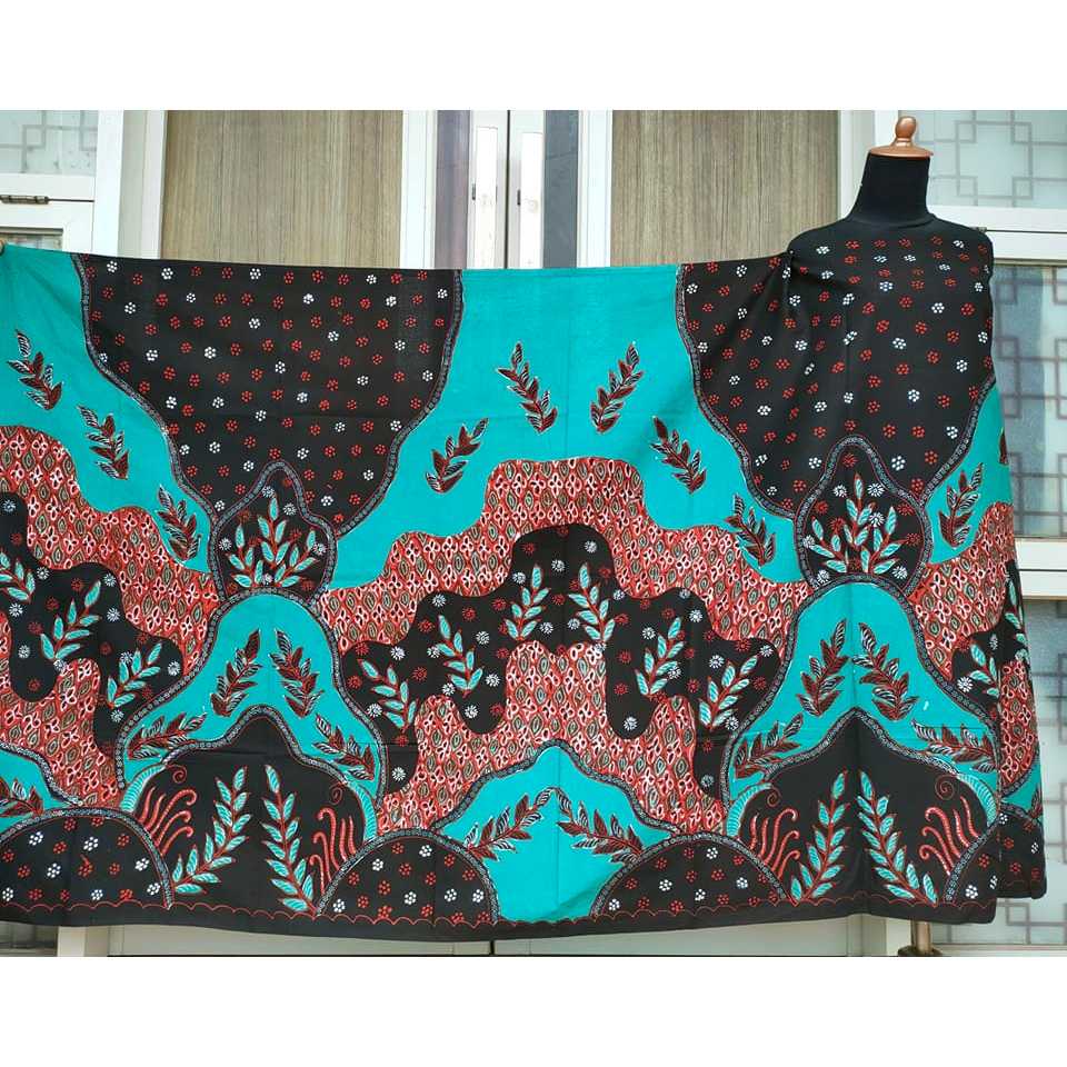 Batik Umiromlah 2010354 Bahan Kain Batik Full Tulis Asli Canting Pengrajin Madura Pamekasan Hitam To