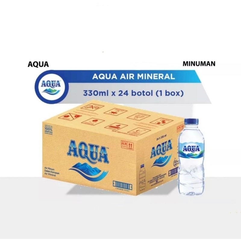 

Aqua Botol 330ML / mini 1 dus isi 24 botol