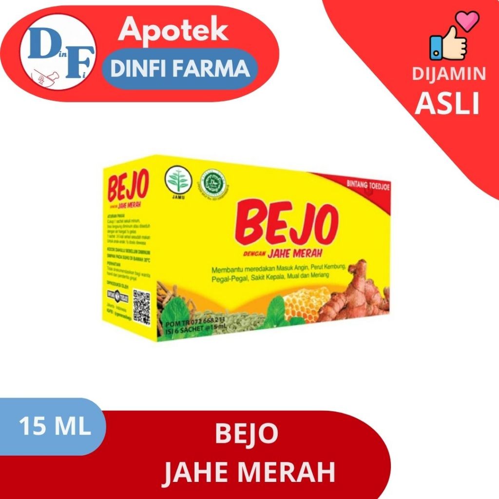 

BEJO JAHE MERAH PER SACHET HERBAL 15ML