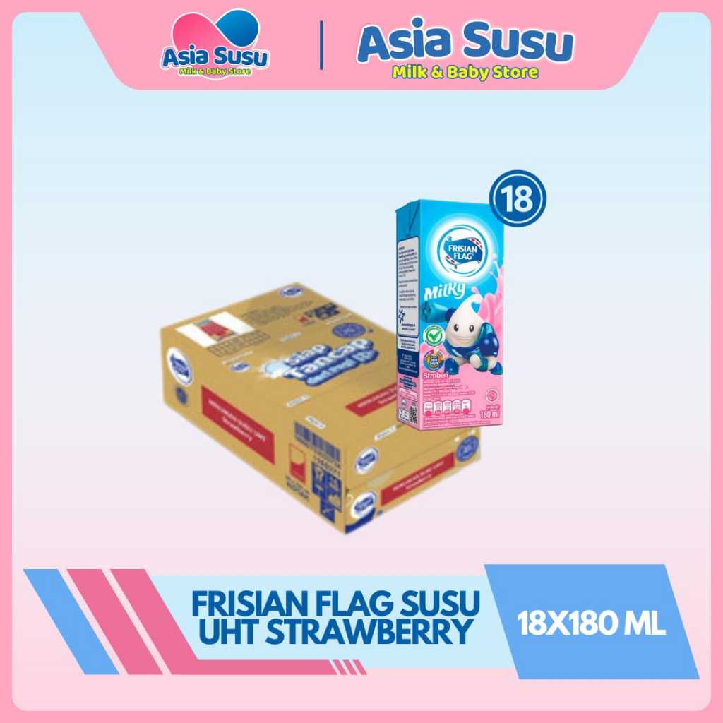 

[ KARTONAN ] Frisian Flag susu UHT Coklat / Strawberry 180ML