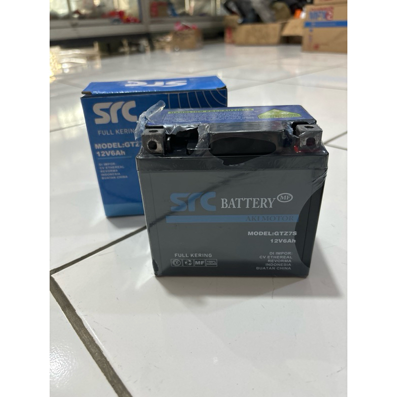 aki motor SRC GTZ7S 12V6Ah