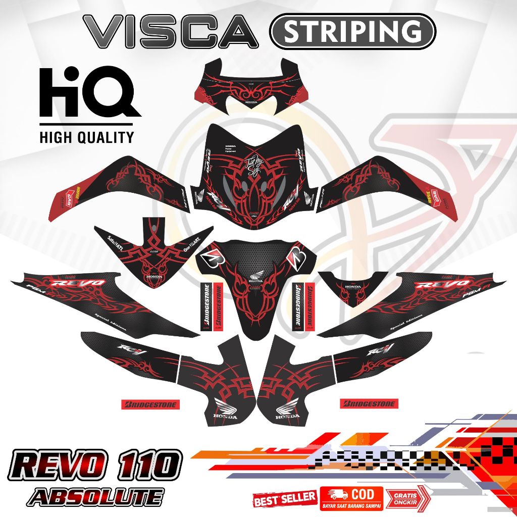 Decal Revo Absolute 110 Full Body - Stiker Revo Absolute 110 Full Body- Dekal Revo Absolute 110 Full
