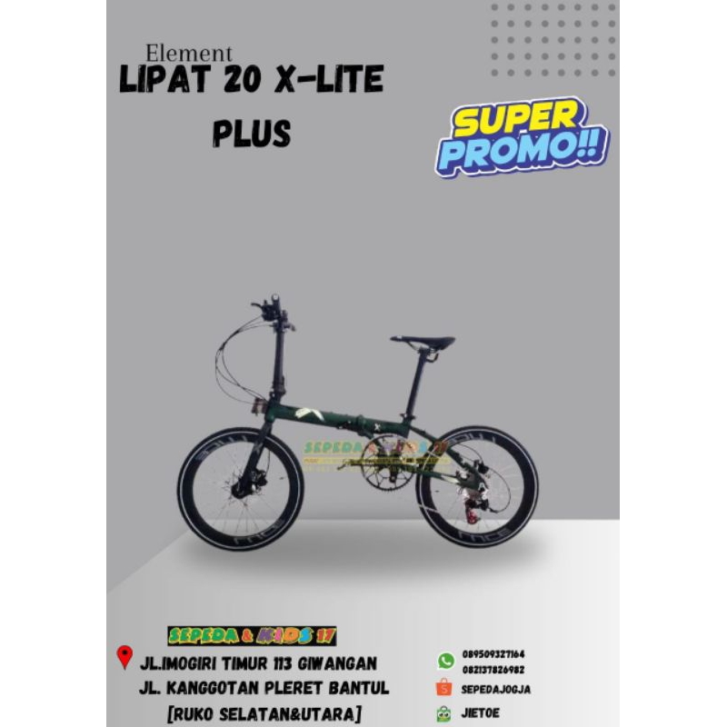 sepeda lipat evergreen 16 maximus/sepedalipatjogjapromo