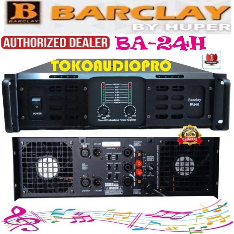 Power Amplifier Barclay BA24H | BA 24 H | BA 24H Class H Original By HUPER