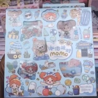 

STIKER ISI 100 Pcs| tempelan buku|asesoris|mainan anak|stiker warna warni|stiker momo |stiker|momo