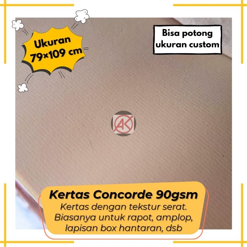 

Kertas Concorde 90gsm | Kertas Raport Plano 79x109 cm (Bisa Potong Custom,sertakan biaya tambahan potong custom,Cek deskripsi)