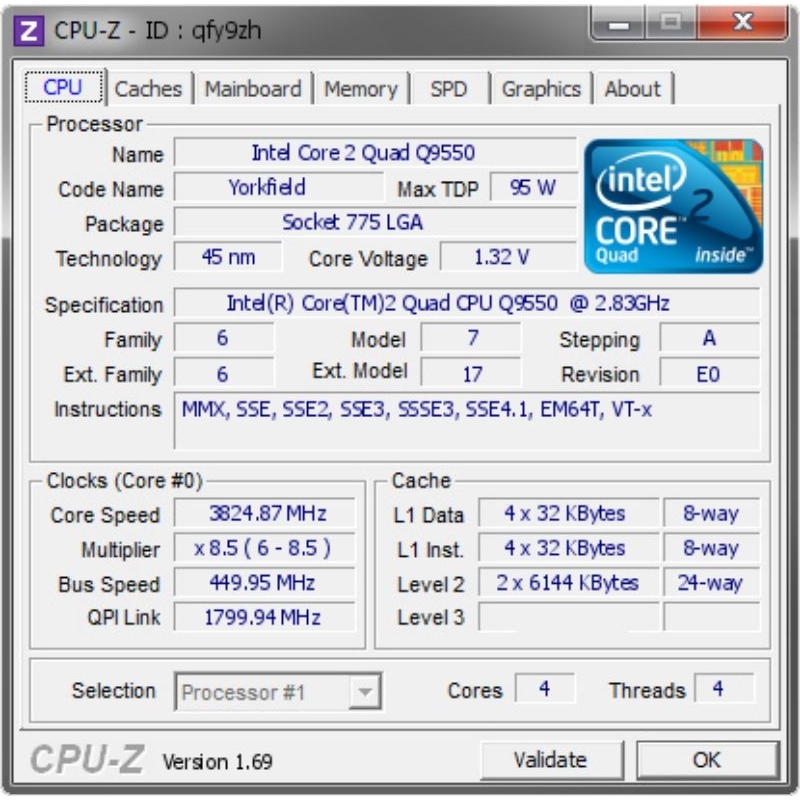 INTEL Q9550