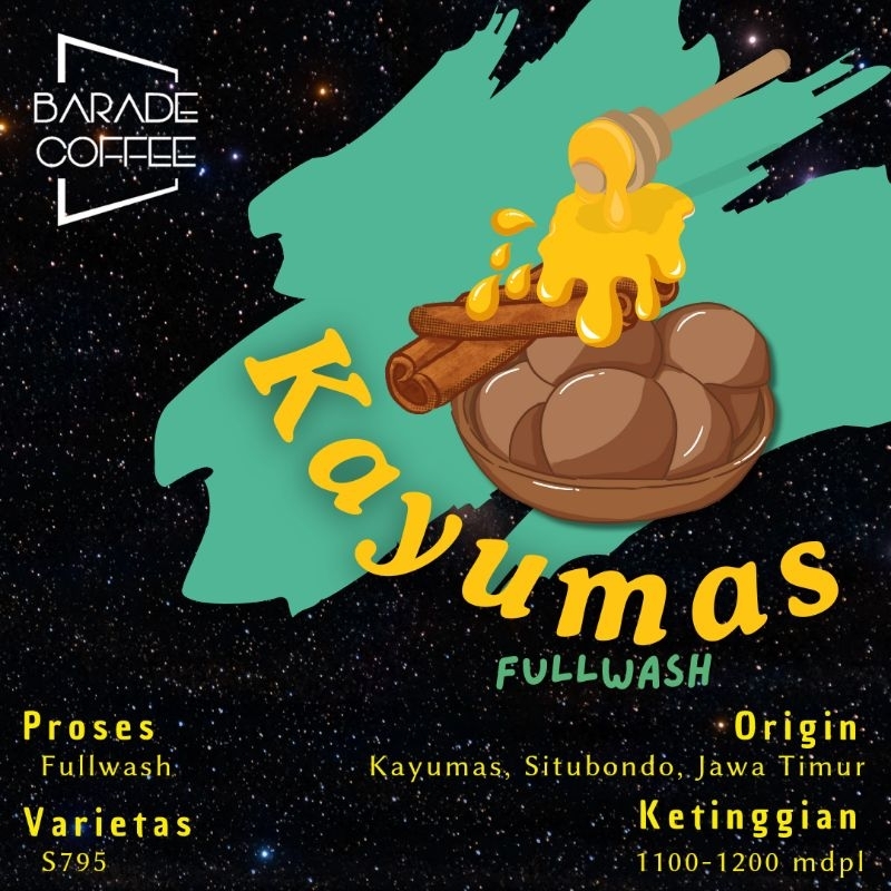 

Kopi Arabika Kayumas Fullwash 200gr