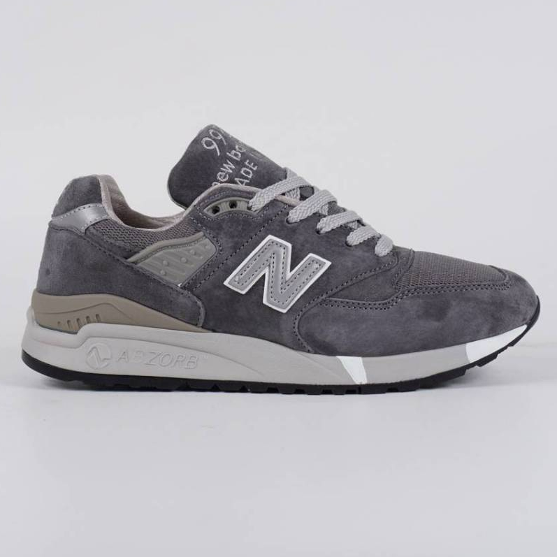 Sepatu New Balance 998 Medium Grey Abu NB Sneakers Pria Sport Running Lari Marathon M998CH