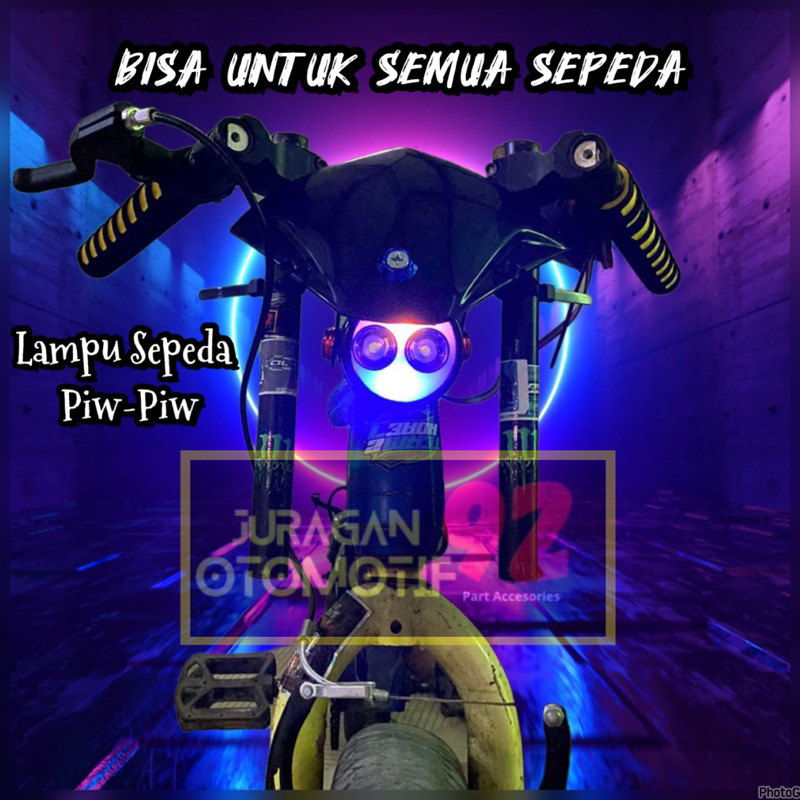 lampu sepeda led / aksesoris sepeda anak / sepeda listrik / lampu sepeda depan