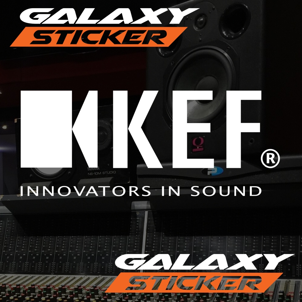 

cutting sticker variasi sticker sound system kef.stiker audio KEF