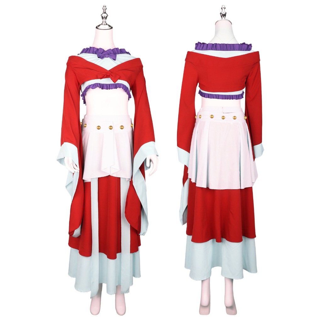 Anime Apothecary Diaries Maomao Cosplay Costume Wig Elegant Chinese Style Red Hanfu Skirt Shoes Adul