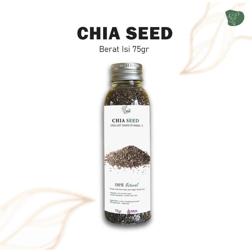 

Chia Seed Organik Cia Seed Organic Grade A Premium Quality Botol 75gr