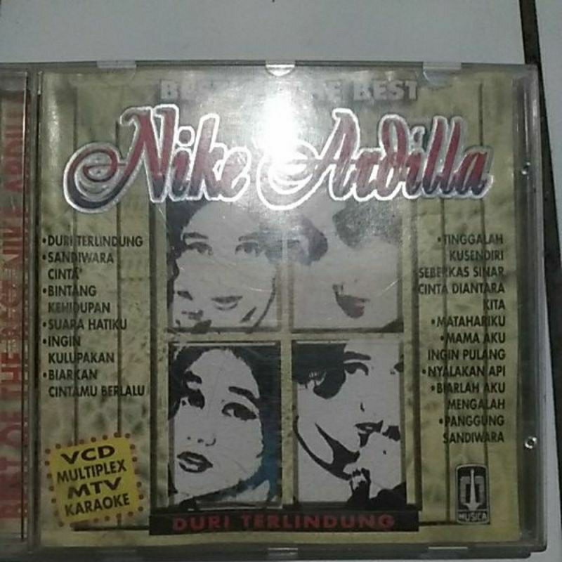 BEST OF THE BEST NIKE ARDILLA. VCD MULTIPLEX MTV KARAOKE.