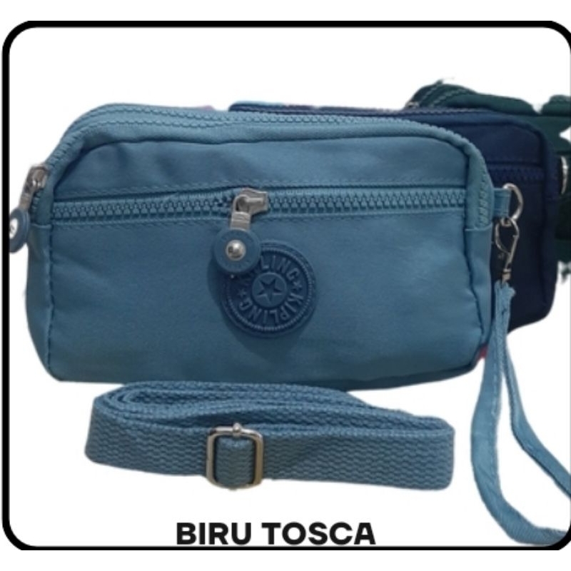 Dompet hp kipling, 4 resleting ada tali pendek dan panjang