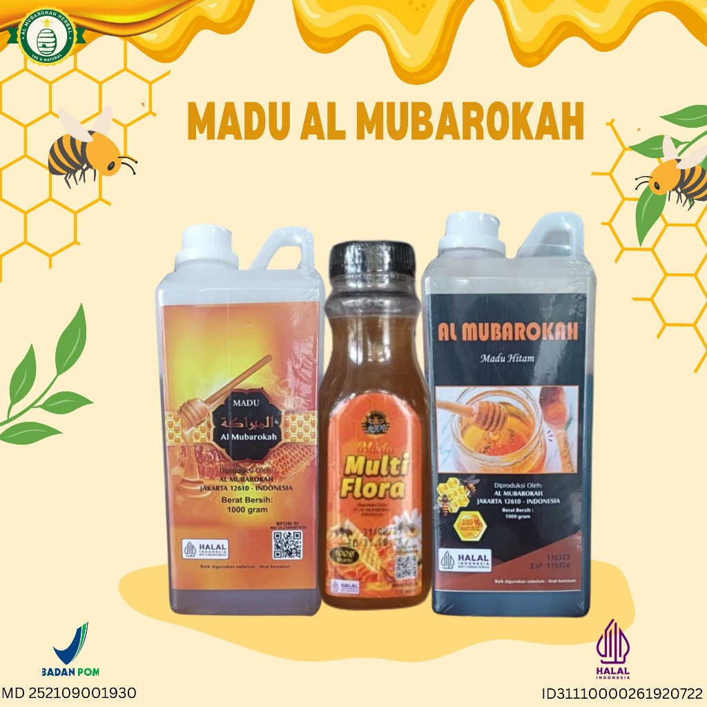 

AL MUBAROKAH - Madu Hutan Al Mubarokah Dengan Ijin Edar BPOM dan Halal