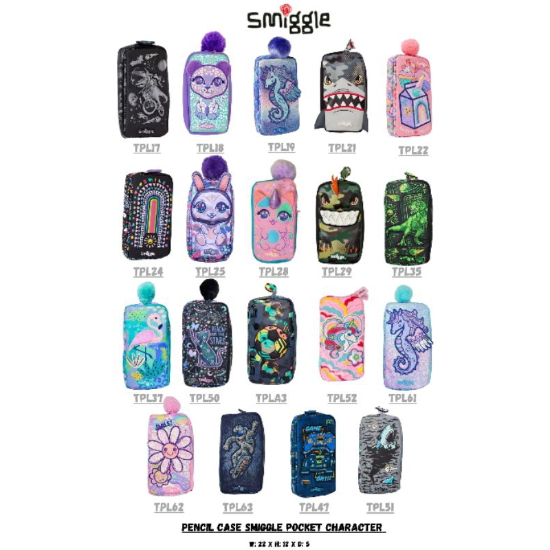 

TEMPAT PENSIL ANAK SMIGGLE PENCIL CASE SMIGGLE