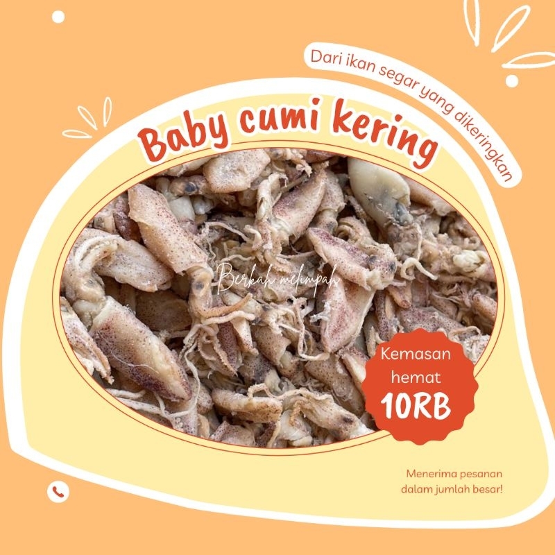 

(KEMASAN HEMAT) Baby cumi kering premium asli pantura