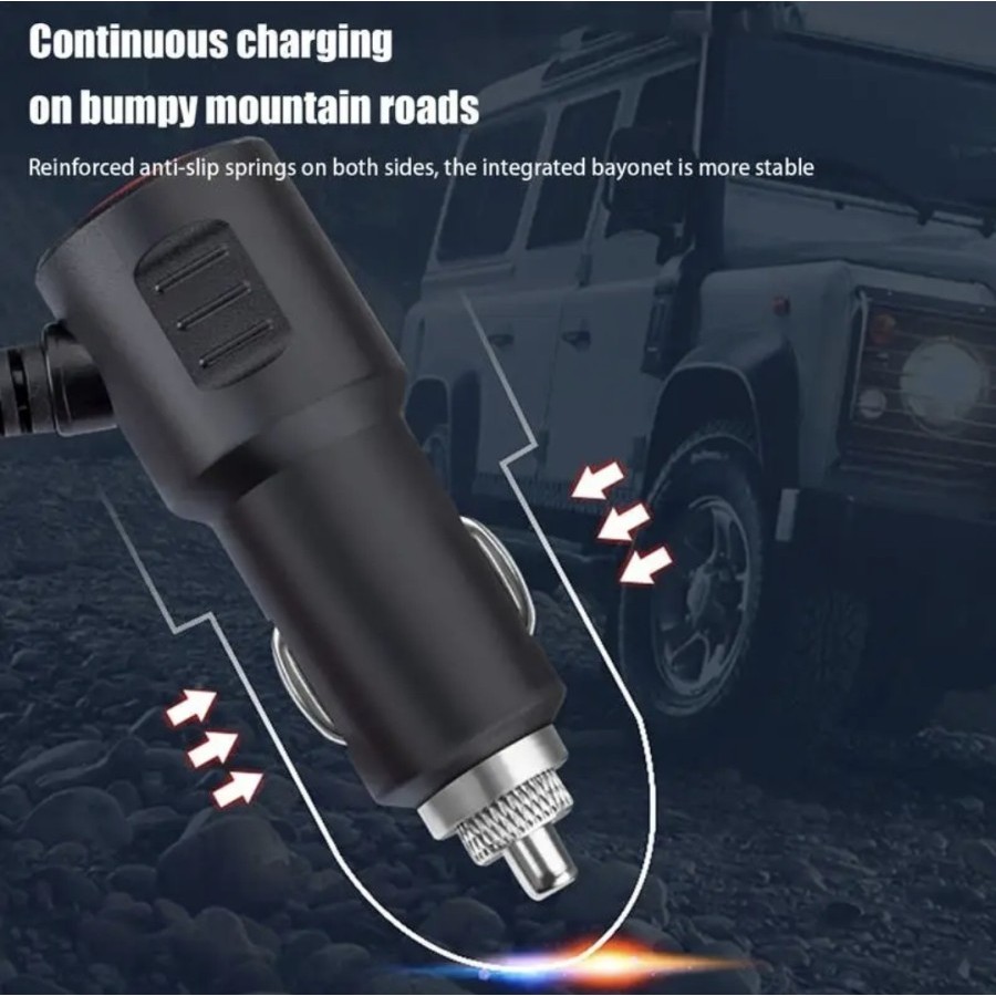 lighter charger socket mobil 120w spliter type c fast charging d29