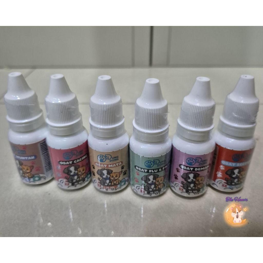 (The Ham's) DUNGDUNG OBAT KUCING MUNTAH / CACING / MATA / FLU& BATUK / DEMAM / RECOVERY 10ML - OBAT 