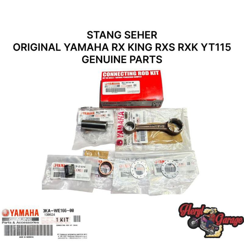 STANG SEHER PISTON SET ORIGINAL YAMAHA RX KING RXS RXK YT115 GENUINE PARTS