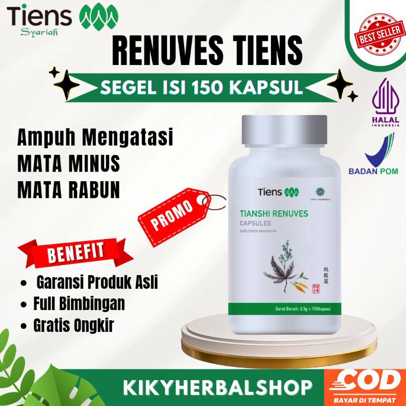 Tianshi Renuves Suplemen Mata Minus Tiens Mata Rabun Renuves Kapsul Tiens