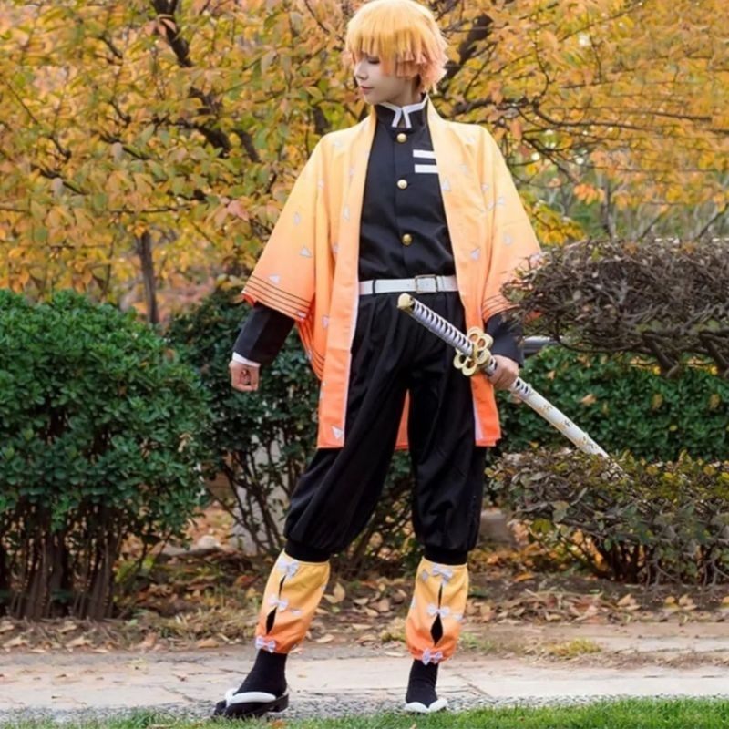 Kostum Zenitsu Taobao + Wig Manmei