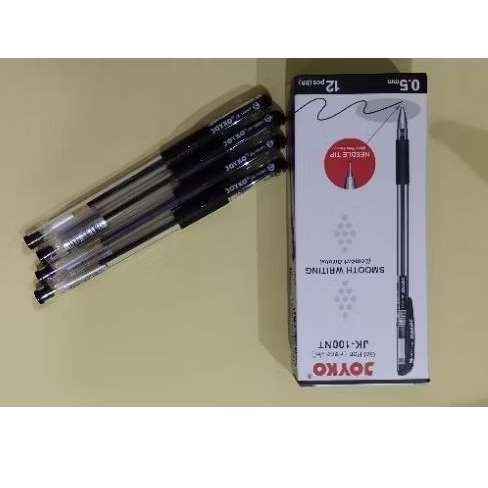 

Gel pen Joyko JK-100NT, warna hitam.