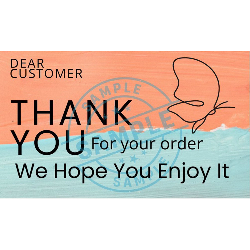 

Label Thank You 9x5,5 cm 25pcs