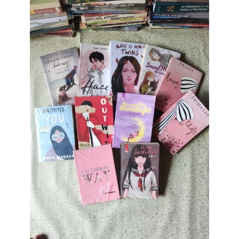 Buku Varian Novel Fantasi, HAZEL Eyes, Chocolate - Covered, SHE IS MY TWINS, SEOULMATE, UNLIMITED YO