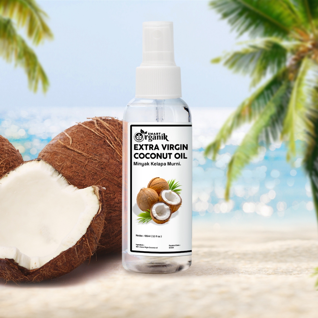 

SMART ORGANIK - Extra Virgin Coconut Oil VCO 100ml Spray Minyak Kelapa Murni Asli 100% Organik