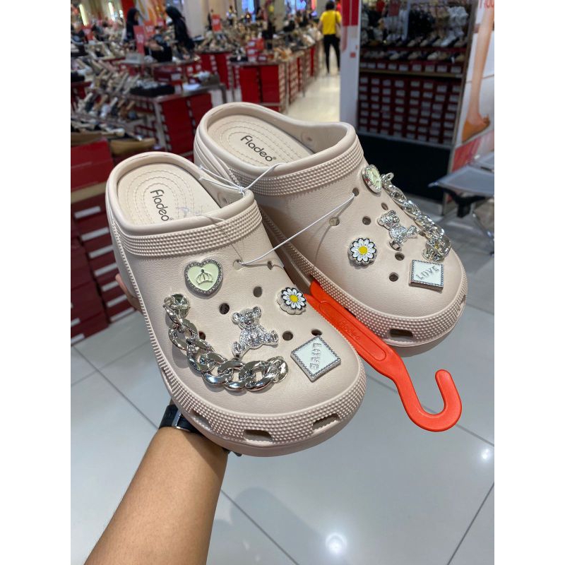 FLADEO ‼️ sandal wanita croocs ringan tinggi 6cm