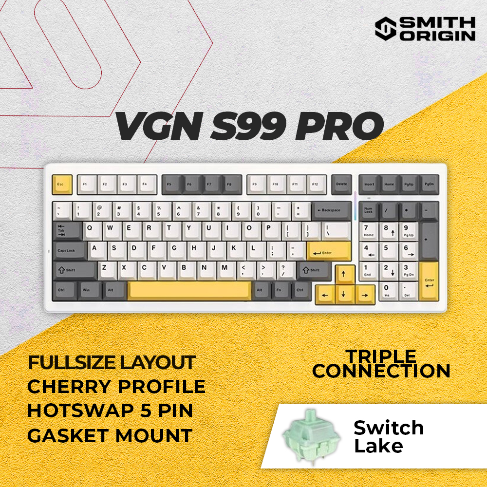 VGN S99 Pro Aluminum Wireless Trimode Gasket Mechanical Keyboard 99Keys