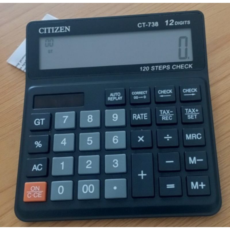 

CITIZEN CT-738 ~ Kalkulator / Calculator Citizen Check & Correct 12Digit