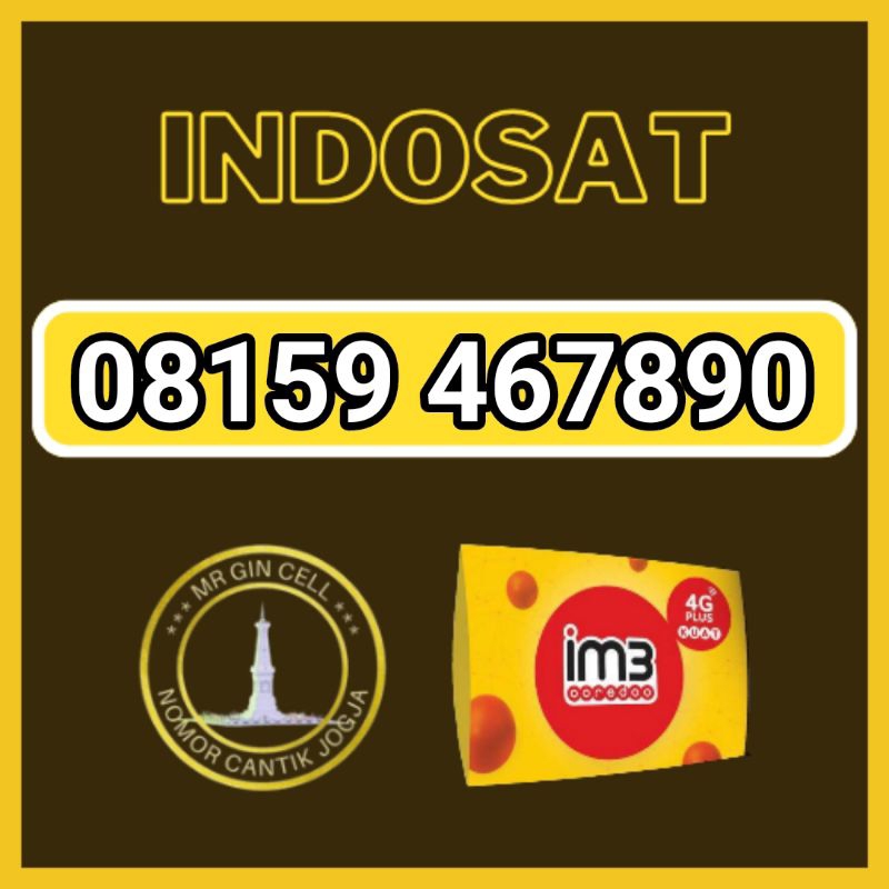 Nomor cantik indosat im3 11 digit rapi naik 467890