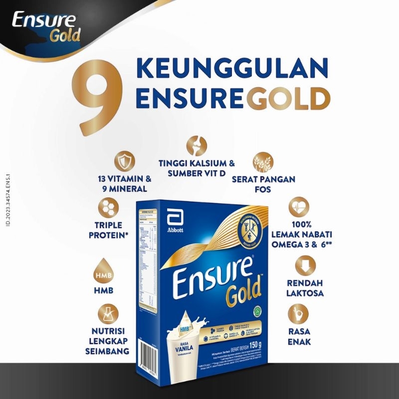 

(DISKON 1 BOX) Ensure Gold HMB Vanila 150g, ETAWALIN dan WOOKEY WIGHT.