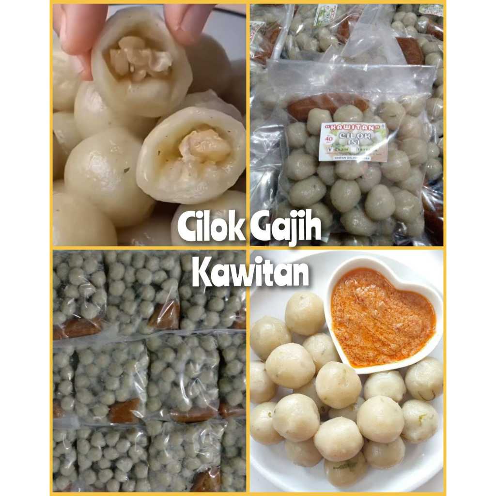 

Cilok Gajih Kawitan isi 40 Camilan Cilok Enak Isi Gajih / Lemak Snack Frozen Food