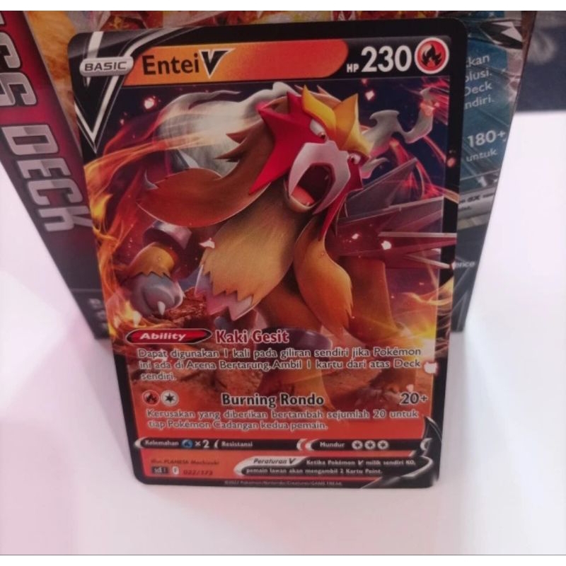 Entei V 022/173 - Pokemon TCG Indonesia