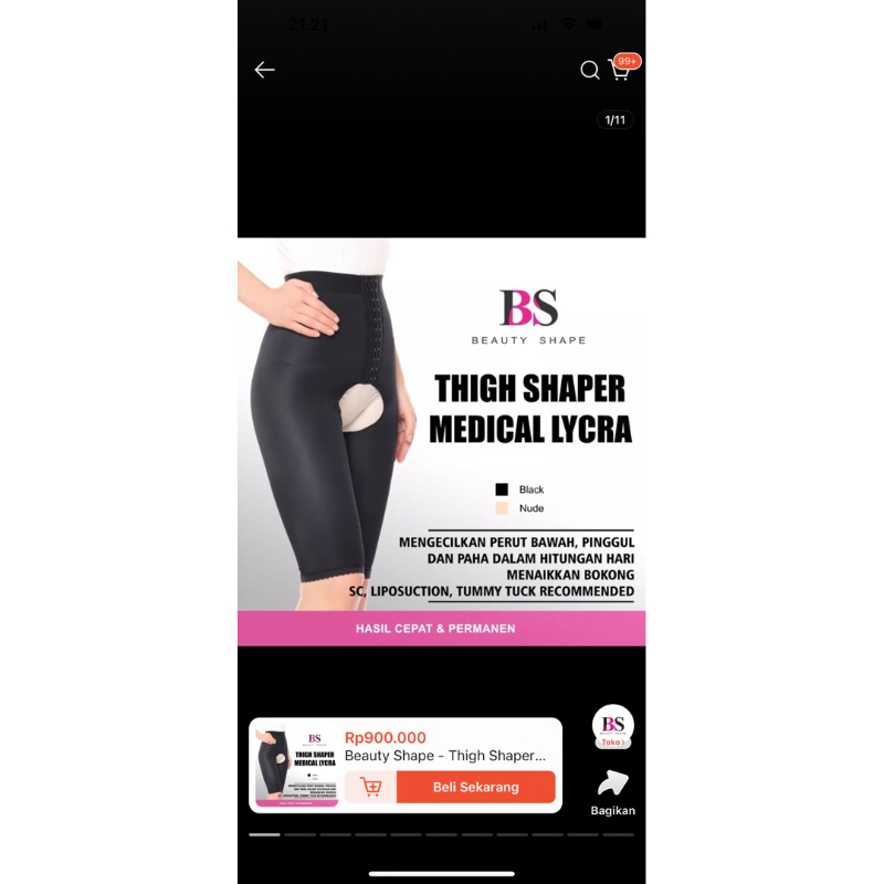 preloved second Beauty Shape Korset medical thigh pasca melahirkan