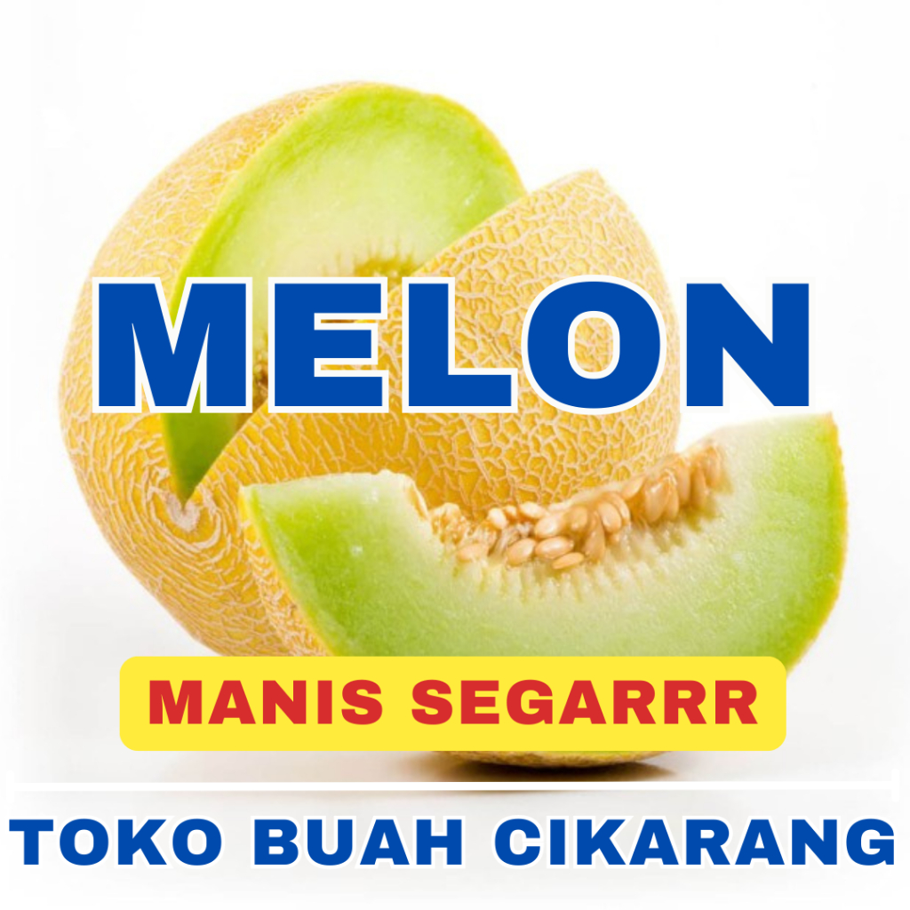 

(BISA COD) PROMOO BUAH MELON 1 BUAH BERAT 1.8KG - 2.5 KG TOKO BUAH CIKARANG
