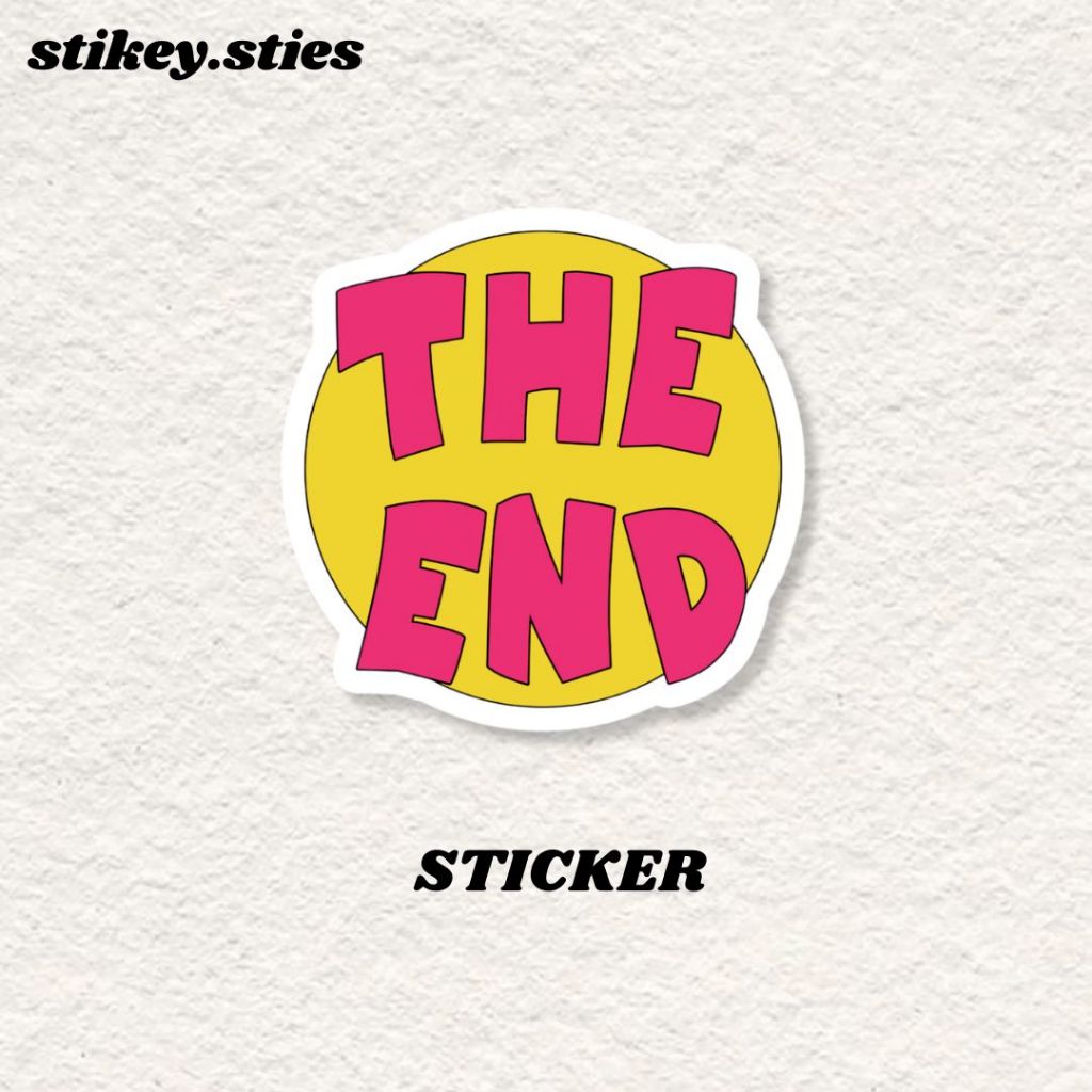 

STICKER THE END AESTHETIC ANTI AIR VINYL / STIKER BRAND HELM LAPTOP HP MOTOR TUMBLR TAS KOPER