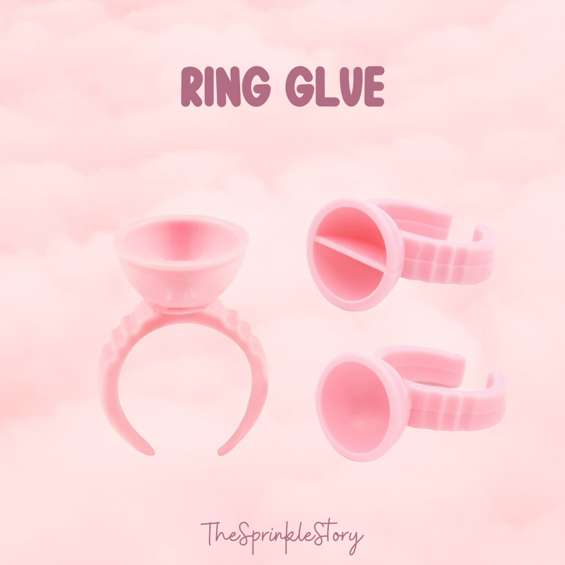RING GLUE EYELASH EXTENSIONS PINK / CINCIN LEM BULU MATA EXTENSIONS