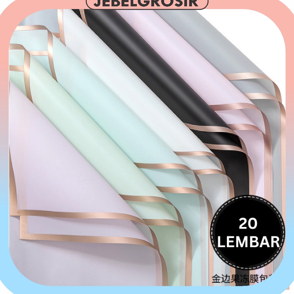 

Spesial Terbatas 2 LEMBAR Flower Wrapping Paper Varian List Gold Kertas Buket Bunga Cellophane Florist