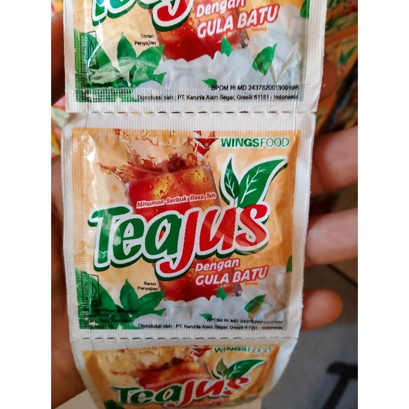 

Tea Jus 3Renceng isi 30Sachet(Gula Batu,Melati,Apel)