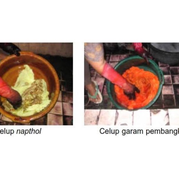 

Murah Bermutu Naptol dan garam pewarna batik celup dingin 1 paket praktis