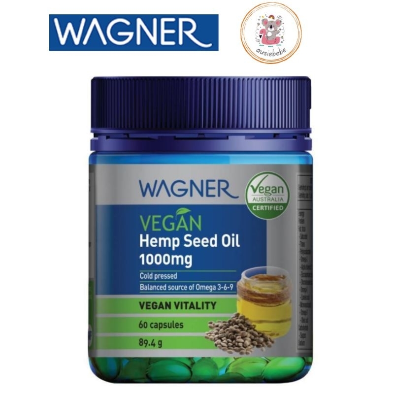 Wagner Vegan Hemp Seed Oil 1,000mg 60 Capsules