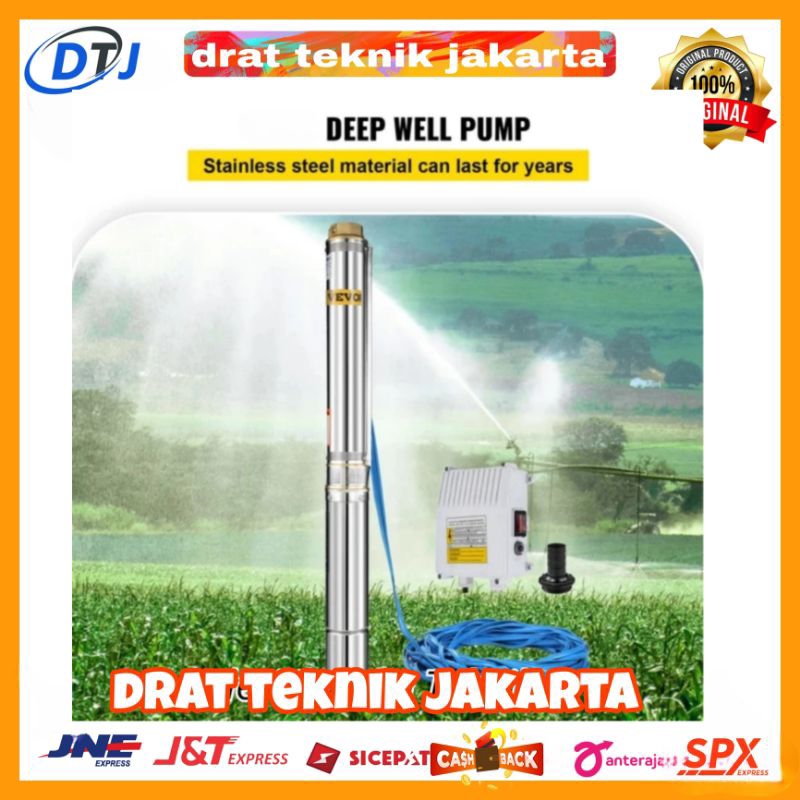 Pompa Satelit Nasional 250Watt Kabel 40 Mtr Pompa Submersible Pump